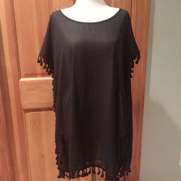 Swim Cover-up Black One Size - Picture 3 of 5